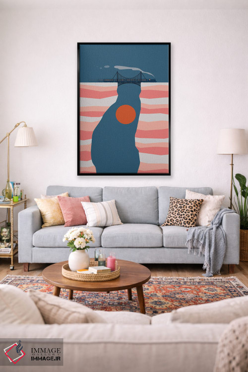 تابلو مدرن چشم انداز گربه XIV اثر لیم هنگ سوی - D2B