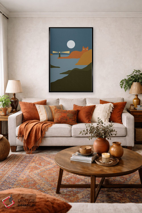 تابلو دکوراتیو چشم انداز گربه XX اثر لیم هنگ سوی - D3B