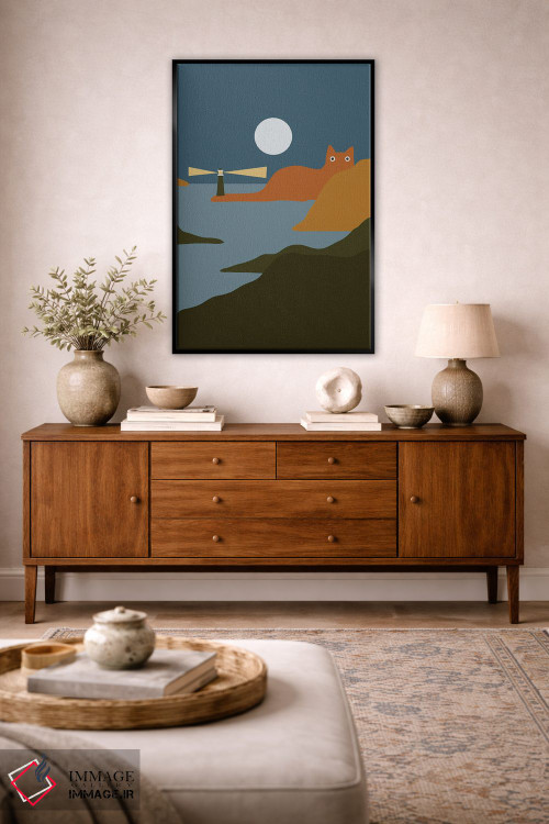 تابلو دکوراتیو چشم انداز گربه XX اثر لیم هنگ سوی - D4B