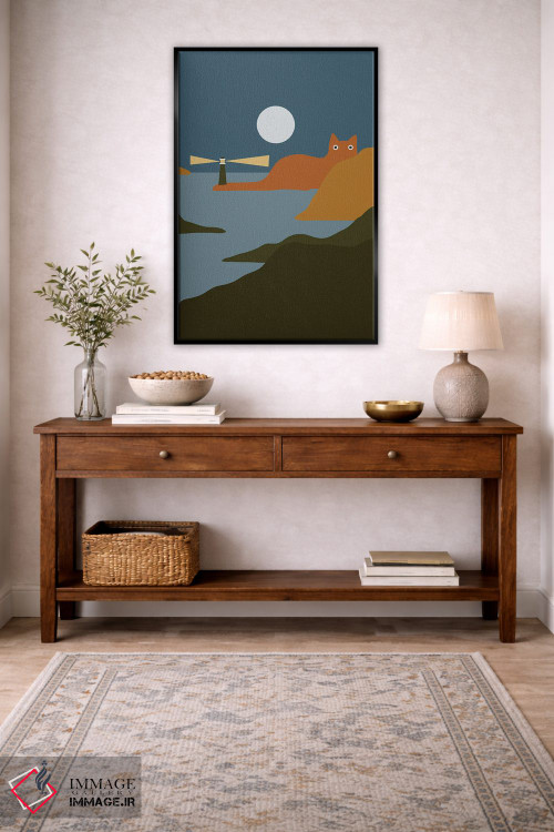 تابلو دکوراتیو چشم انداز گربه XX اثر لیم هنگ سوی - D5B