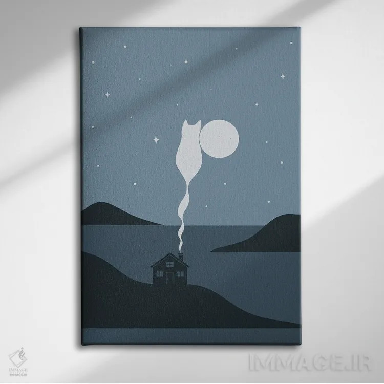 تابلو دکوراتیو منظره گربه شماره ۴۵ اثر لیم هنگ سوی - نمای روبهرو روی دیوار