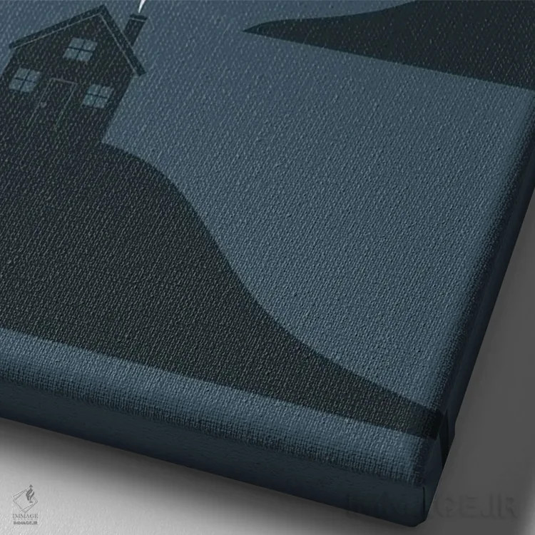 تابلو دکوراتیو منظره گربه شماره ۴۵ اثر لیم هنگ سوی - نمای نزدیک بافت بوم