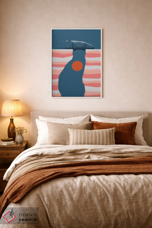 تابلو مدرن چشم انداز گربه XIV اثر لیم هنگ سوی - D5W