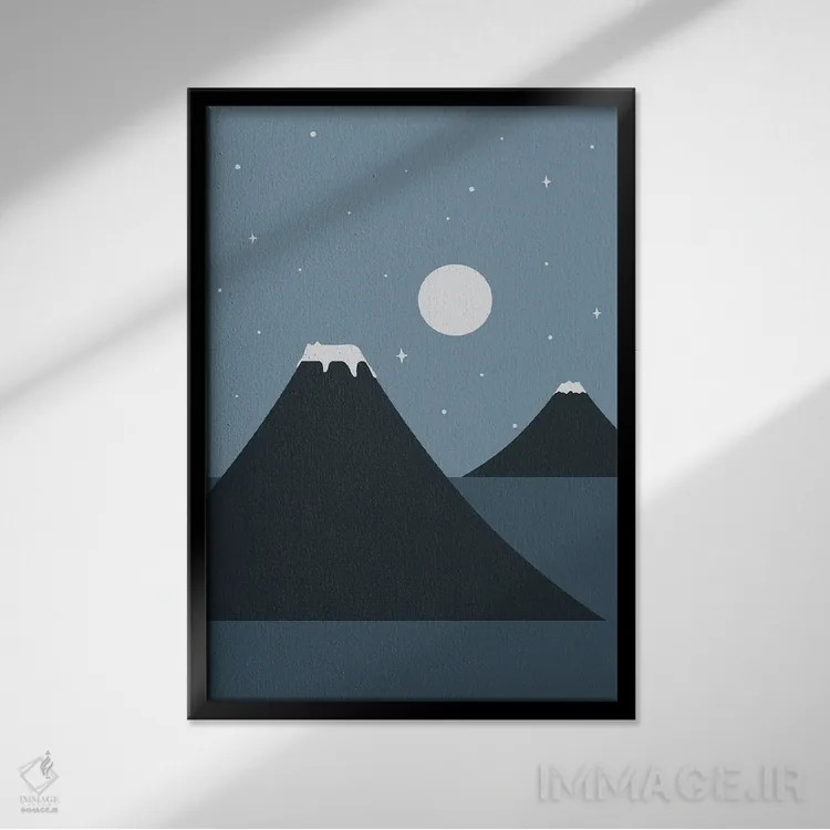 تابلو دکوراتیو منظره گربه شماره ۴۴ اثر لیم هنگ سوی - نمای قابدار مشکی