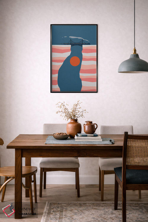 تابلو مدرن چشم انداز گربه XIV اثر لیم هنگ سوی - D6B