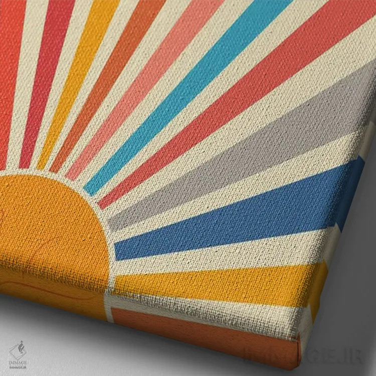 تابلو مدرن منظره گربه شماره ۴۶ اثر لیم هنگ سوی - نمای نزدیک بافت بوم