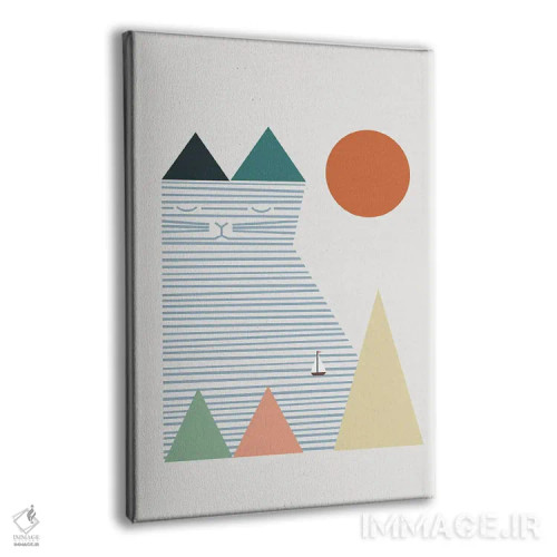 تابلو مینیمال منظره گربه شماره ۵۳ اثر لیم هنگ سوی - نمای پرسپکتیو محصول