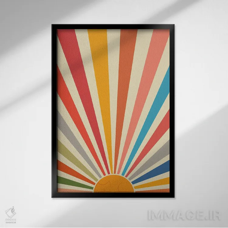 تابلو مدرن منظره گربه شماره ۴۶ اثر لیم هنگ سوی - نمای قابدار مشکی