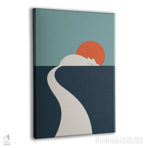 تابلو مینیمال منظره گربه شماره ۳ اثر لیم هنگ سوی - نمای پرسپکتیو محصول