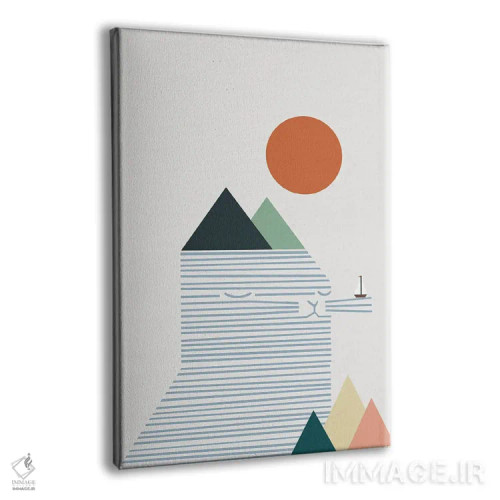 تابلو مینیمال منظره گربه شماره ۵۴ اثر لیم هنگ سوی - نمای پرسپکتیو محصول