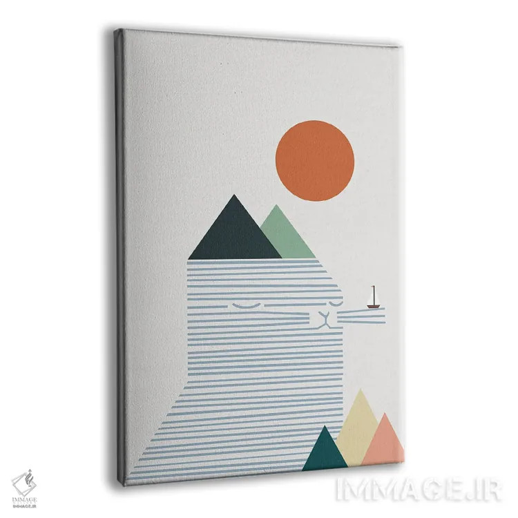 تابلو مینیمال منظره گربه شماره ۵۴ اثر لیم هنگ سوی - نمای پرسپکتیو محصول