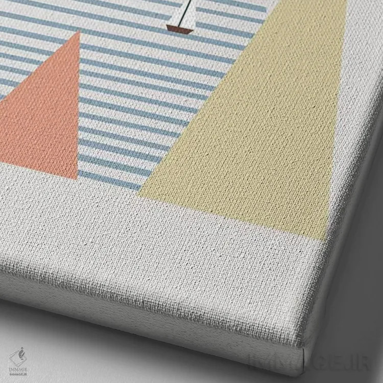 تابلو مینیمال منظره گربه شماره ۵۳ اثر لیم هنگ سوی - نمای نزدیک بافت بوم