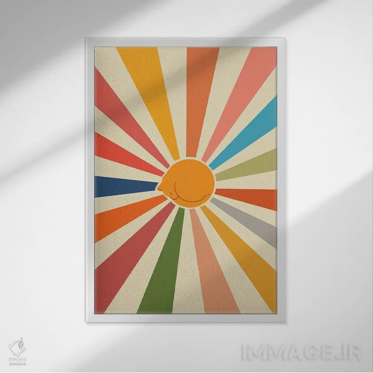 تابلو مدرن منظره گربه شماره ۴۷ اثر لیم هنگ سوی - نمای قابدار سفید