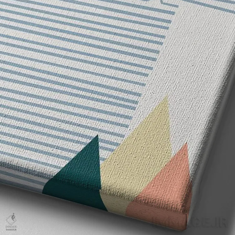 تابلو مینیمال منظره گربه شماره ۵۴ اثر لیم هنگ سوی - نمای نزدیک بافت بوم