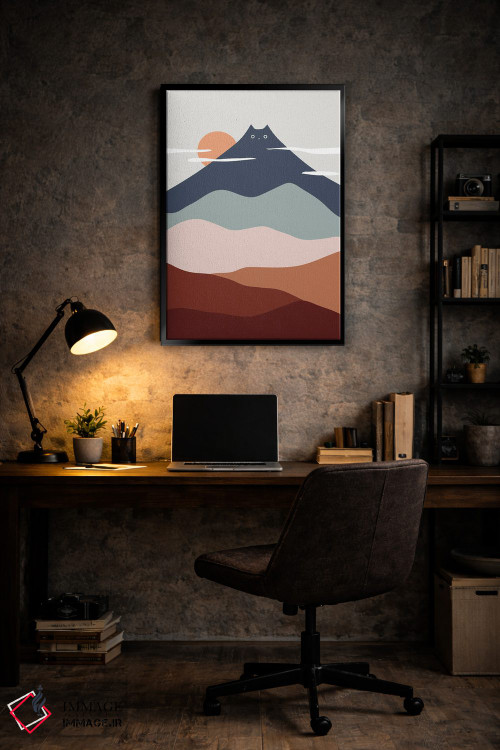 تابلو مینیمال چشم انداز گربه XXI اثر لیم هنگ سوی - D6B