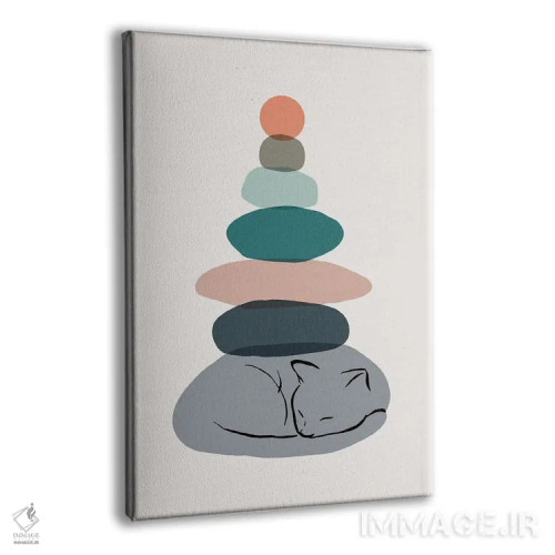 تابلو مینیمال منظره گربه شماره ۵۸ اثر لیم هنگ سوی - نمای پرسپکتیو محصول