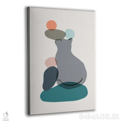 تابلو مینیمال منظره گربه شماره ۵۹ اثر لیم هنگ سوی - نمای پرسپکتیو محصول