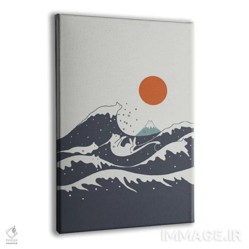 تابلو دکوراتیو منظره گربه شماره ۵۵-الف اثر لیم هنگ سوی - نمای پرسپکتیو محصول