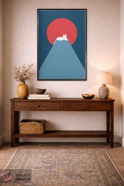 تابلو مینیمال چشم انداز گربه XXVIII-D اثر لیم هنگ سوی - D4B