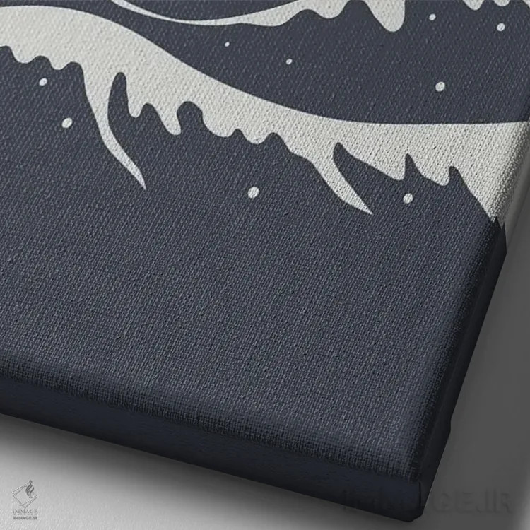 تابلو دکوراتیو منظره گربه شماره ۵۵-الف اثر لیم هنگ سوی - نمای نزدیک بافت بوم