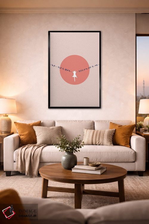 تابلو مینیمال چشم انداز گربه XL اثر لیم هنگ سوی - D2B