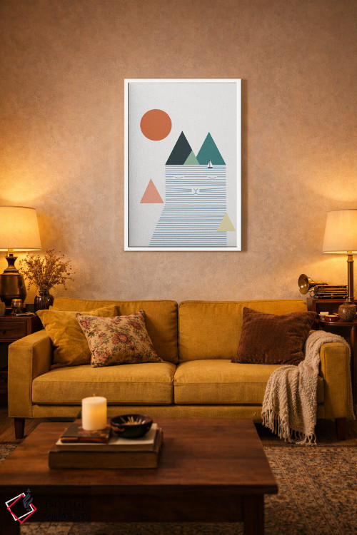 تابلو مینیمال منظره گربه شماره ۵۲ اثر لیم هنگ سوی - D1W