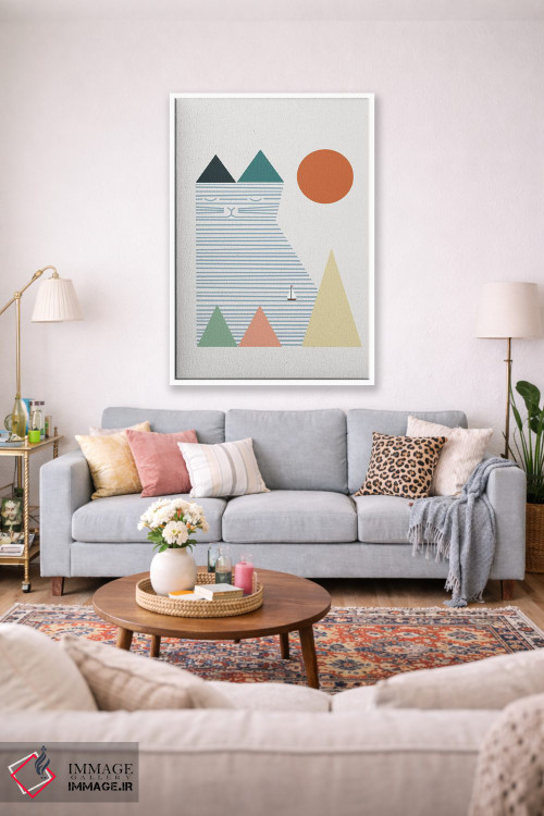 تابلو مینیمال منظره گربه شماره ۵۳ اثر لیم هنگ سوی - D1W