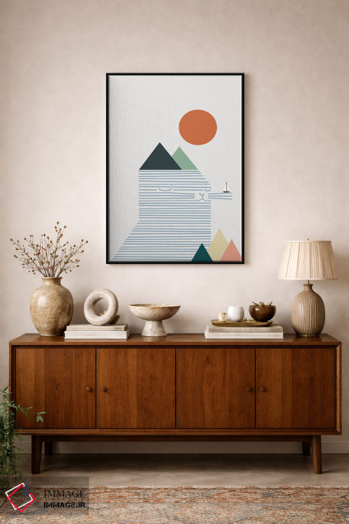 تابلو مینیمال منظره گربه شماره ۵۴ اثر لیم هنگ سوی - D1B