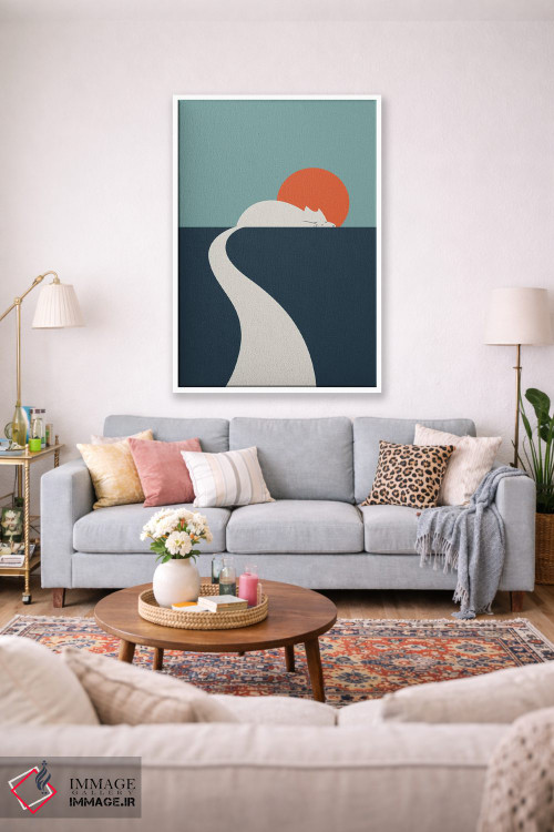 تابلو مینیمال منظره گربه شماره ۳ اثر لیم هنگ سوی - D1W