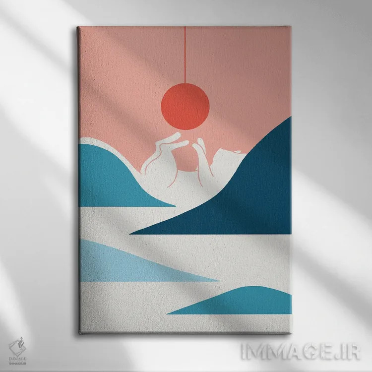 تابلو دکوراتیو منظره گربه شماره ۴ اثر لیم هنگ سوی - نمای روبهرو روی دیوار