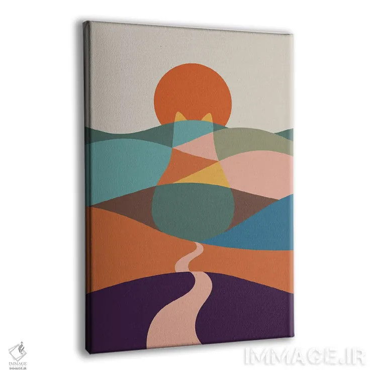 تابلو مدرن منظره گربه شماره ۶۵ اثر لیم هنگ سوی - نمای پرسپکتیو محصول