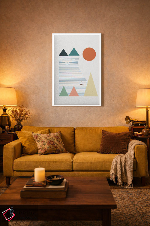 تابلو مینیمال منظره گربه شماره ۵۳ اثر لیم هنگ سوی - D2W