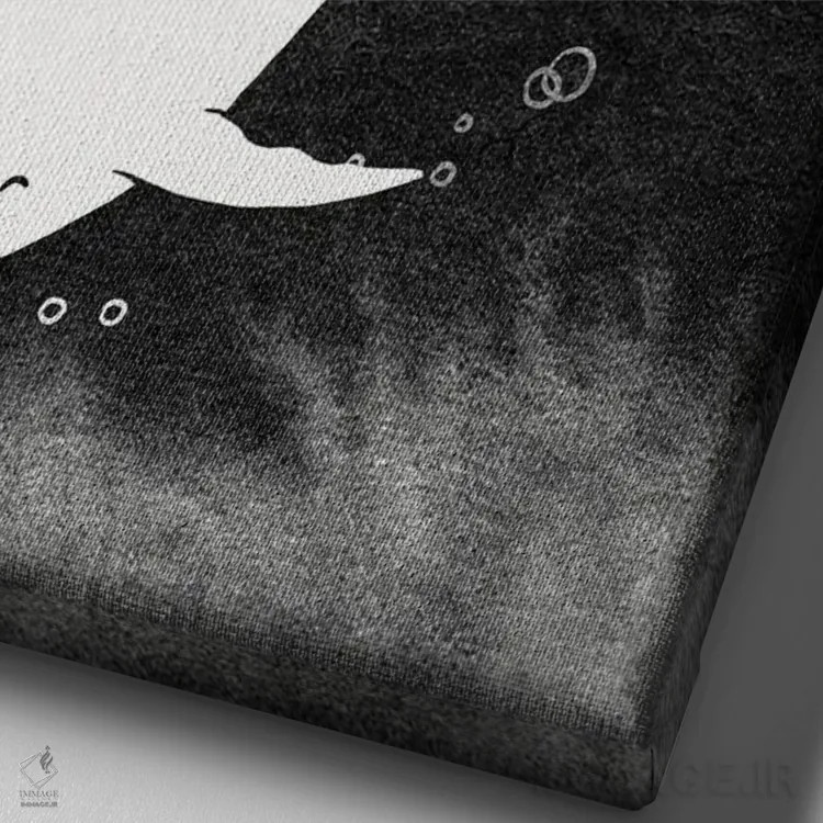 تابلو دکوراتیو غرق شدن در خوشبختی اثر لیم هنگ سوی - نمای نزدیک بافت بوم