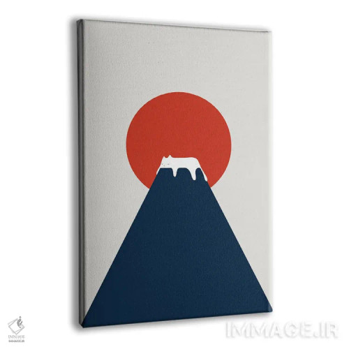 تابلو مینیمال منظره گربه شماره ۵ اثر لیم هنگ سوی - نمای پرسپکتیو محصول