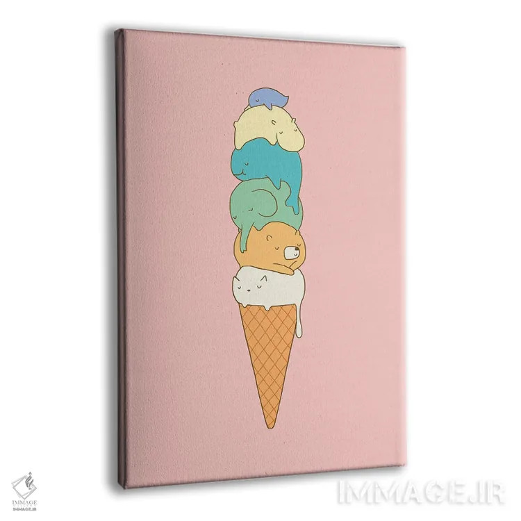 تابلو دکوراتیو در حال ذوب شدن اثر لیم هنگ سوی - نمای پرسپکتیو محصول