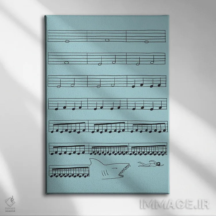 تابلو دکوراتیو بسیار آرام و تهدیدآمیز اثر لیم هنگ سوی - نمای روبهرو روی دیوار