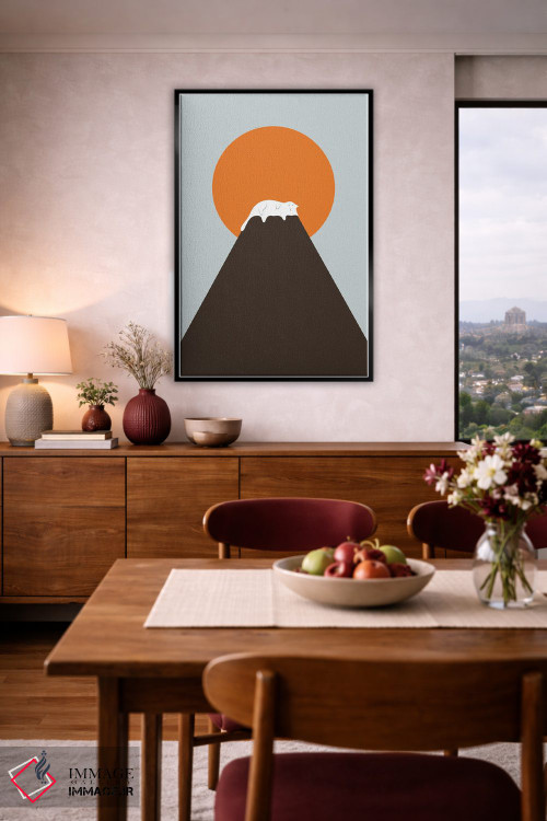 تابلو مینیمال چشم انداز گربه XXVIII-B اثر لیم هنگ سوی - D5B