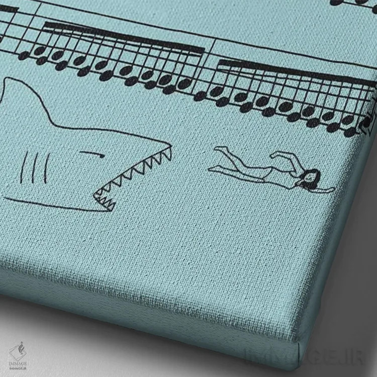 تابلو دکوراتیو بسیار آرام و تهدیدآمیز اثر لیم هنگ سوی - نمای نزدیک بافت بوم