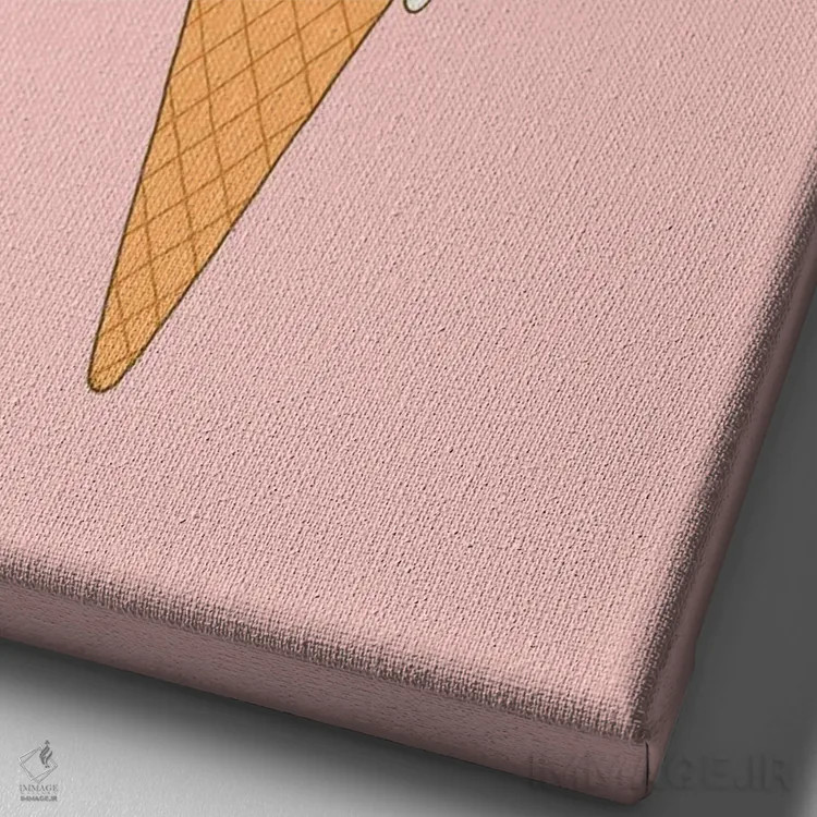 تابلو دکوراتیو در حال ذوب شدن اثر لیم هنگ سوی - نمای نزدیک بافت بوم