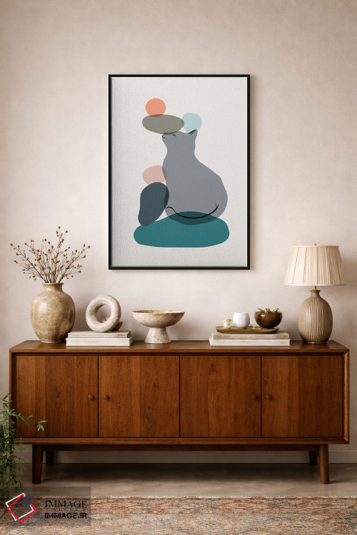 تابلو مینیمال منظره گربه شماره ۵۹ اثر لیم هنگ سوی - D1B