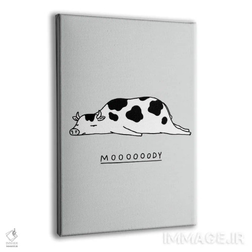 تابلو مدرن جانوران احساساتی: گاو اثر لیم هنگ سوی - نمای پرسپکتیو محصول