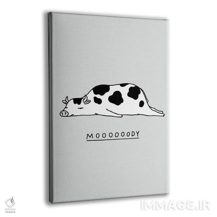 تابلو مدرن جانوران احساساتی: گاو اثر لیم هنگ سوی - نمای پرسپکتیو محصول