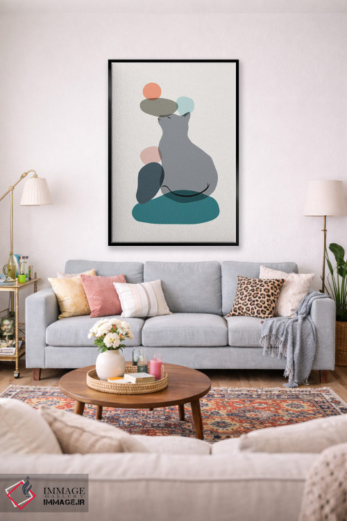تابلو مینیمال منظره گربه شماره ۵۹ اثر لیم هنگ سوی - D2B