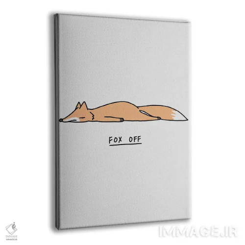 تابلو مدرن جانوران احساساتی: روباه اثر لیم هنگ سوی - نمای پرسپکتیو محصول