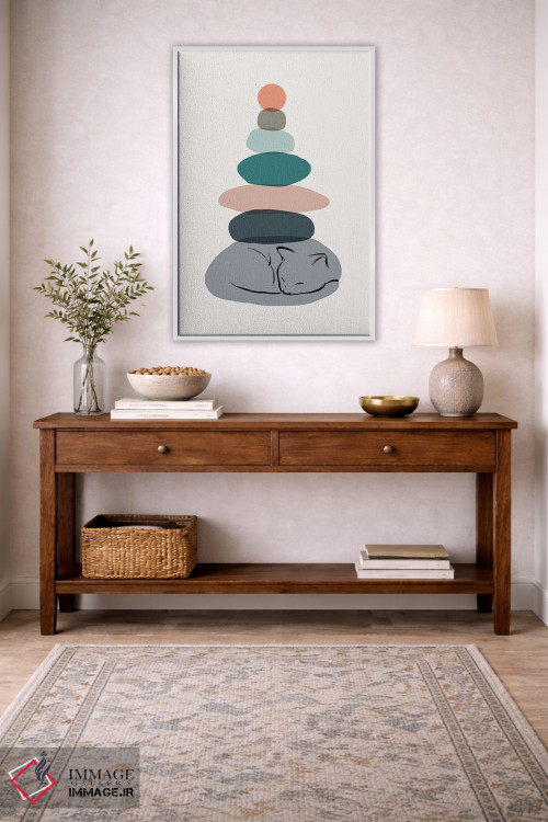 تابلو مینیمال منظره گربه شماره ۵۸ اثر لیم هنگ سوی - D3W