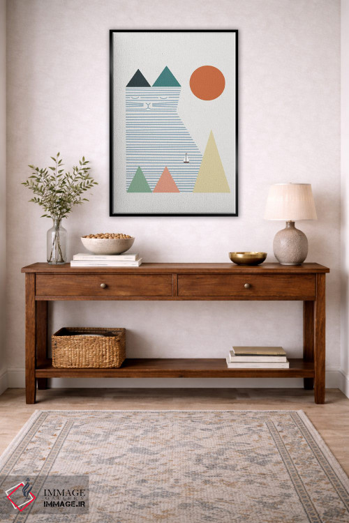 تابلو مینیمال منظره گربه شماره ۵۳ اثر لیم هنگ سوی - D4B