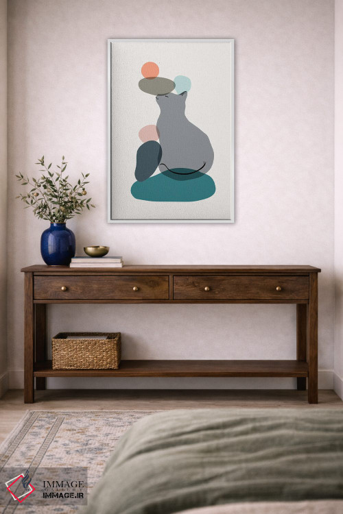 تابلو مینیمال منظره گربه شماره ۵۹ اثر لیم هنگ سوی - D3W