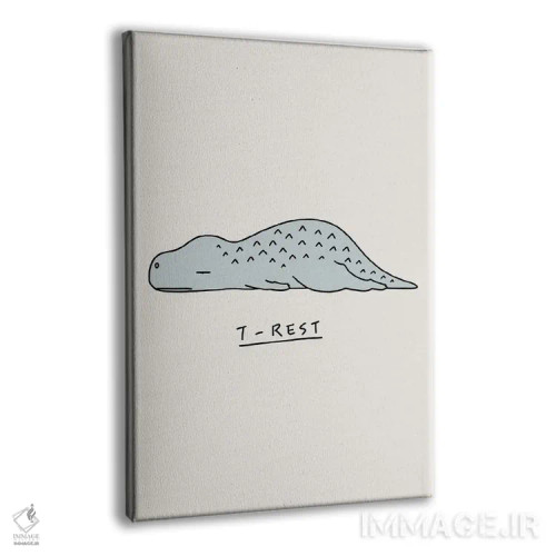 تابلو دکوراتیو جانوران احساساتی: تی رکس اثر لیم هنگ سوی - نمای پرسپکتیو محصول