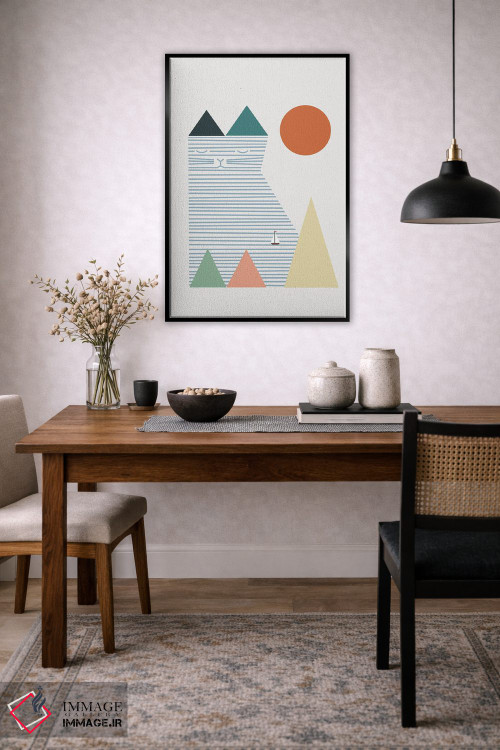 تابلو مینیمال منظره گربه شماره ۵۳ اثر لیم هنگ سوی - D5B