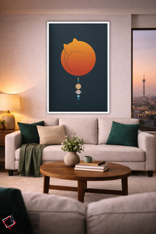 تابلو دکوراتیو منظره گربه شماره ۶۶ اثر لیم هنگ سوی - D1W